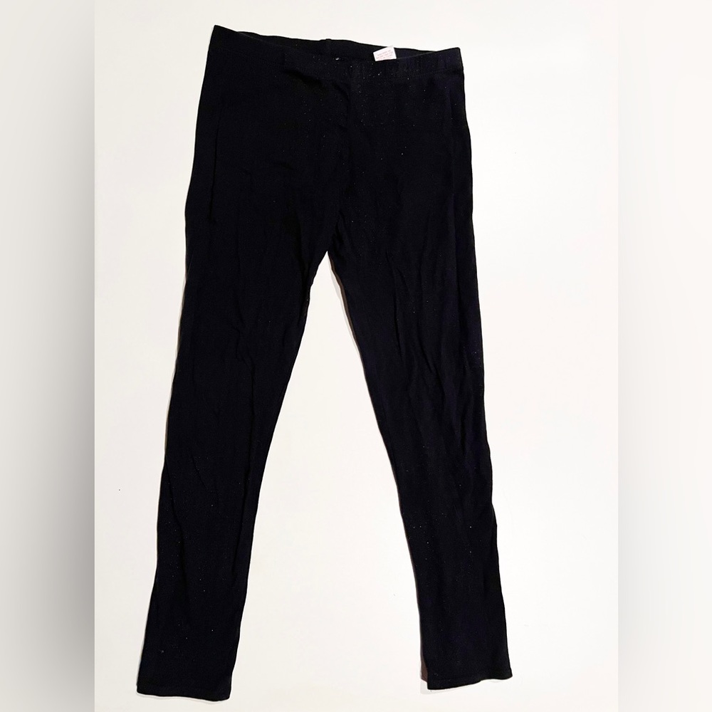 Medium ( 10 - 12 ) Black Leggings with Sparkles